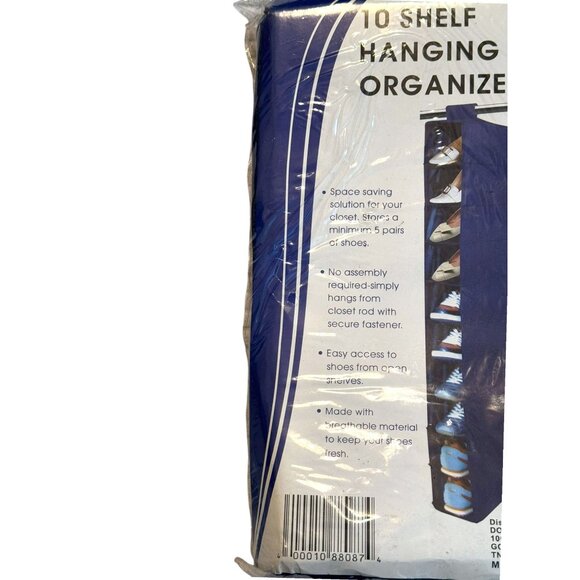 10 Shelf Hanging Organizer Space-Saving Shoe Storage System - Picture 4 of 5
